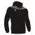 Ishtar Hoody 1/4 Zip Top SORT/HVIT XXS Treningsgenser med hette - Unisex 