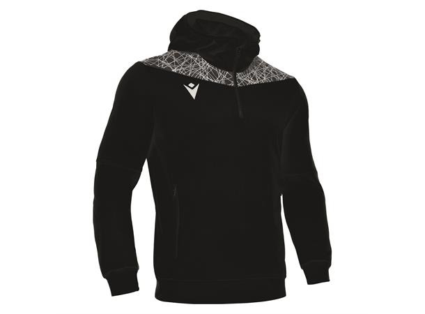Ishtar Hoody 1/4 Zip Top SORT/HVIT XXS Treningsgenser med hette - Unisex 