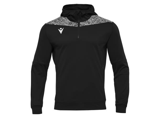 Ishtar Hoody 1/4 Zip Top SORT/HVIT XXS Treningsgenser med hette - Unisex 