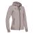 Lyre Full Zip Hooded Jacket W GRY XXL Hettejakke i bomullsmiks til dame 