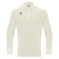Hutton Shirt LS OFFWHT 3XL Teknisk langarmet poloskjorte