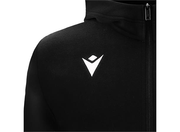 Drum Hooded Womens Jacket BLK L Fritidsjakke i børstet fleece til dame 